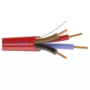 Кабель Паритет КСРЭВнг(А)-FRLS-4х0,5 (0,2кв мм) огнестойкий однопроволочный 4х0,5 мм, вн. D 5,1мм (к