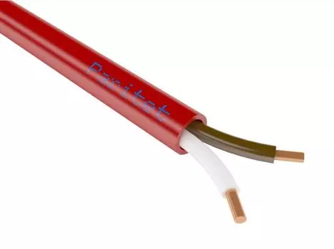Кабель Паритет КСРВнг(А)-FRLS 2х0,5 (0,2 кв мм) огнестойкий однопроволочный 2х0,5 мм с низким дымо и