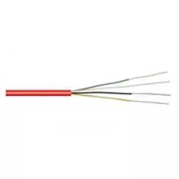 Кабель Паритет КСРВнг(А)-FRLS-4х0,5 (0,2кв мм) огнестойкий однопроволочный 4х0,5 мм, вн. D 4,6мм (красный) (бухта 200м)