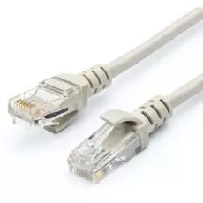 Кабель патч-корд Atcom AT9171 UTP, 25 m, литой, RJ45, Cat.5e, серый