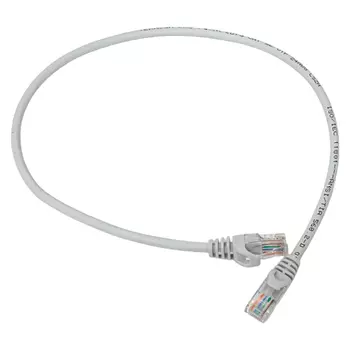 Кабель патч-корд EKF TRP-5EUTP-LSH-05M-GY TERACOM PRO Cat.5E неэкран. UTP LSZH серый (0,5м)
