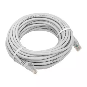 Кабель патч-корд EKF TRP-5EUTP-PVC-10M-GY TERACOM PRO Cat.5E неэкран. UTP PVC серый (10,0м)