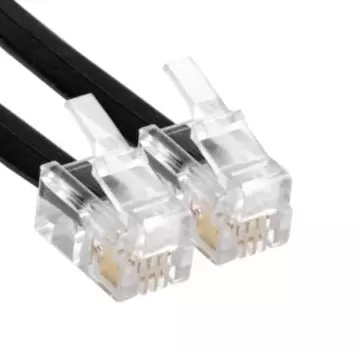 Кабель патч-корд Exegate TC4P4C-2M EX298383RUS телефонный (витой, RJ-10 (4P-4C), 2м, черный)