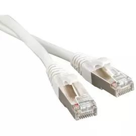 Кабель патч-корд F/UTP 5e кат. 10м. Hyperline PC-LPM-STP-RJ45-RJ45-C5e-10M-LSZH-WH белый
