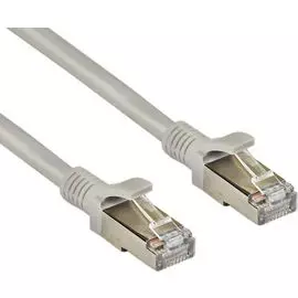 Кабель патч-корд F/UTP 5e кат. 2м. Exegate FTP-RJ45-RJ45-C5e-2M-GY EX272308RUS серый