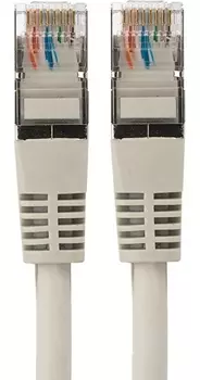 Кабель патч-корд F/UTP 5e кат. 0.5м Rexant 18-8001-1 экранированный, 24AWG, LSZH, серый, 0,5 м