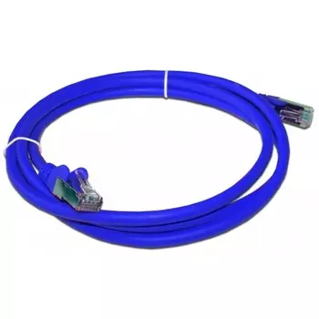 Кабель патч-корд F/UTP 6 кат. 0,5м. Lanmaster LAN-PC45/S6-0.5-BL RJ45 - RJ45, 4 пары, синий, LSZH