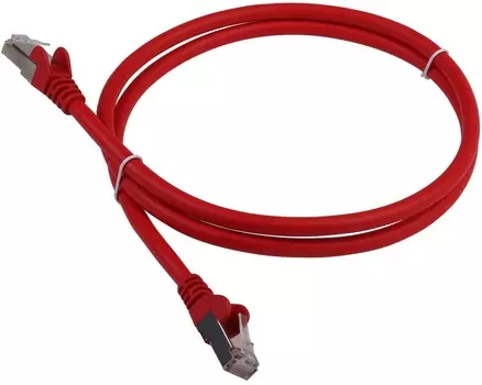 Кабель патч-корд F/UTP 6 кат. 5м. Lanmaster LAN-PC45/S6-5.0-RD RJ45 - RJ45, 4 пары, красный, LSZH