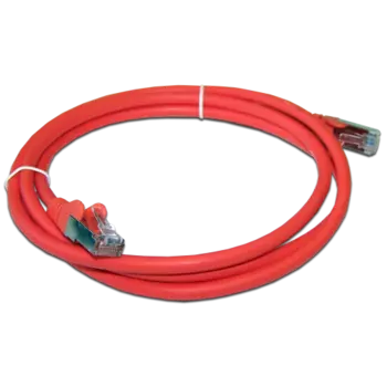 Кабель патч-корд F/UTP 6 кат. 0,5м. Lanmaster LAN-PC45/S6-0.5-RD RJ45 - RJ45, 4 пары, красный, LSZH