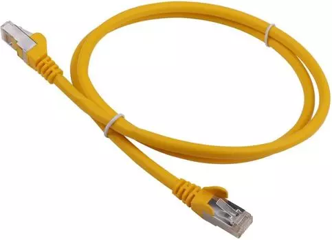 Кабель патч-корд Lanmaster LAN-PC45/S6A-0.5-YL RJ45 - RJ45, 4 пары, FTP, категория 6A, 0.5 м, желтый, LSZH