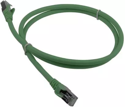 Кабель патч-корд F/UTP 6A кат. 0.5м Lanmaster LAN-PC45/S6A-0.5-GN RJ45 - RJ45, 4 пары, зеленый, LSZH