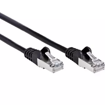 Кабель патч-корд FTP 5е кат. 0.5м Aopen ANP522B-BK-0.5M литой (7/0.16) черный 0,5m