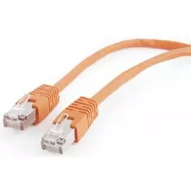Кабель патч-корд F/UTP 5e кат. 0,5м. Cablexpert PP22-0.5M/O литой, многожильный, оранжевый