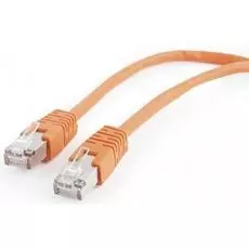 Кабель патч-корд F/UTP 5e кат. 2м. Cablexpert PP22-2M/O литой, многожильный, оранжевый