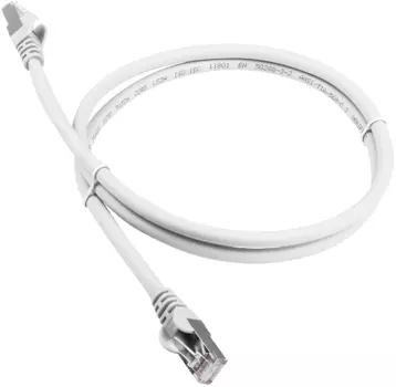 Кабель патч-корд FTP 6а кат. 10м. Lanmaster LAN-PC45/S6A-10-WH LSZH, белый