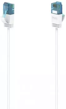 Кабель патч-корд HAMA H-200689 00200689 RJ-45 (m) RJ-45 (m) 1.5м белый плоский