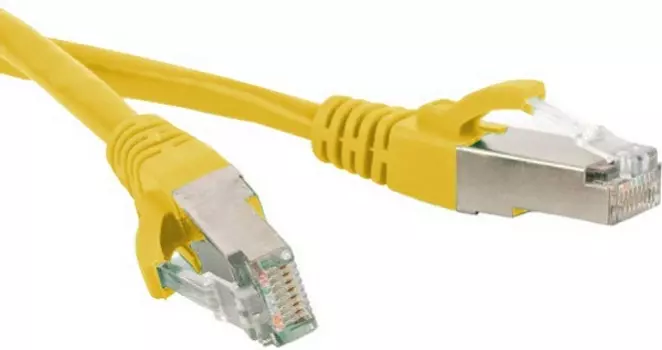 Кабель патч-корд Hyperline PC-LPM-SFTP-RJ45-RJ45-C6-3M-LSZH-YL SF/UTP, экранированный, Cat.6, LSZH, 3 м, желтый