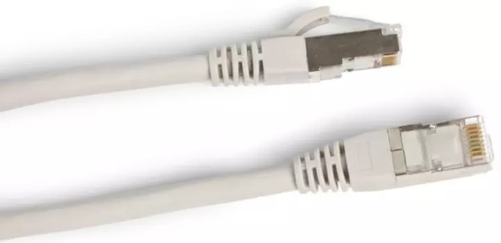 Кабель патч-корд Hyperline PC-LPM-STP-RJ45-RJ45-C6a-15M-LSZH-GY F/UTP, экранированный, Cat.6a (100% Fluke Component Tested), LSZH, 15 м, серый