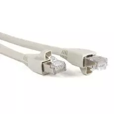 Кабель патч-корд Hyperline PC-LPM-STP-RJ45-RJ45-C6a-2M-LSZH-GY FTP, Cat.6a, LSZH, 2 м, серый, экранированный