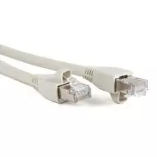 Кабель патч-корд Hyperline PC-LPM-STP-RJ45-RJ45-C6a-5M-LSZH-GY FTP, Cat.6a 10G, 5 м, серый, экранированный