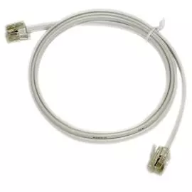 Кабель патч-корд Hyperline PC-RJ12-RJ12-3M-WH