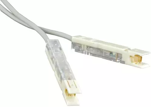 Кабель патч-корд Lanmaster LAN-P1-P1-2m 110 тип - 110 тип, 1 пара, 2 м, серый