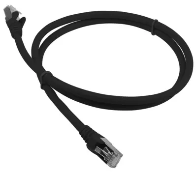 Кабель патч-корд Lanmaster LAN-PC45/S6A-0.5-BK LSZH FTP кат.6A, 0.5 м, черный