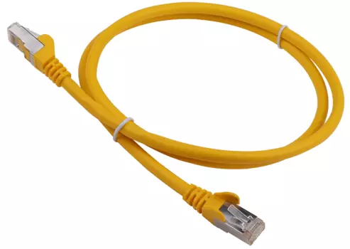 Кабель патч-корд Lanmaster LAN-PC45/S6A-1.5-YL RJ45 - RJ45, 4 пары, FTP, категория 6A, 1.5 м, желтый, LSZH