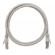Кабель патч-корд S/FTP 6 кат. 0,3м NikoMax NMC-PC4SE55B-003-GY 2хRJ45/8P8C, T568B, Molded, BC (чистая медь), 26AWG, PVC нг(А), серый