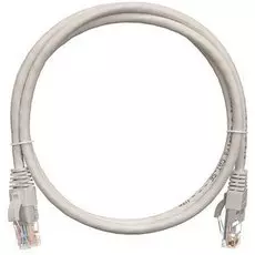 Кабель патч-корд U/UTP 5e кат. 0,5м. NikoMax NMC-PC4UD55B-005-C-GY 2хRJ45/8P8C, T568B, Molded, BC (чистая медь), LSZH нг(А)-HFLTx, серый