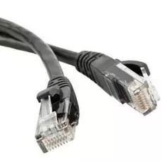 Кабель патч-корд U/UTP 5e кат. 1м. NikoMax NMC-PC4UD55B-010-BK 2хRJ45/8P8C, T568B, Molded, BC (чистая медь), PVC нг(А), черный