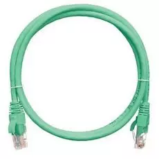 Кабель патч-корд U/UTP 5e кат. 1м. NikoMax NMC-PC4UD55B-010-C-GN 2хRJ45/8P8C, T568B, Molded, BC (чистая медь), 24AWG, LSZH нг(А)-HFLTx, зеленый