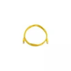 Кабель патч-корд U/UTP 5e кат. 2м NIKOMAX NMC-PC4UD55B-020-YL 2хRJ45/8P8C, T568B, Molded, BC (чистая медь), PVC нг(А), желтый