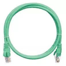 Кабель патч-корд U/UTP 5e кат. 3м NIKOMAX NMC-PC4UD55B-030-C-GN 2хRJ45/8P8C, T568B, Molded, BC (чистая медь), 24AWG, LSZH нг(А)-HFLTx, зеленый