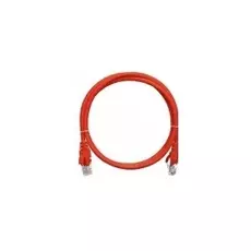Кабель патч-корд U/UTP 5e кат. 3м. NikoMax NMC-PC4UD55B-030-RD 2хRJ45/8P8C, T568B, Molded, BC (чистая медь), PVC нг(А), красный
