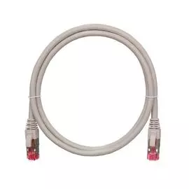 Кабель патч-корд S/FTP 6А кат. 7.5м NIKOMAX NMC-PC4SA55B-075-C-GY 2хRJ45/8P8C, T568B, Molded, BC (чистая медь), LSZH нг(А)-HFLTx, серый