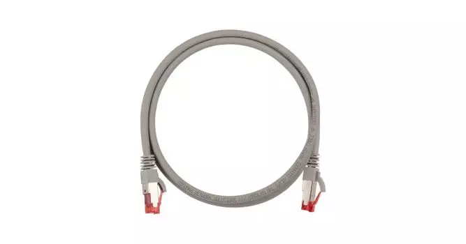 Кабель патч-корд S/FTP 6А кат. 3м NIKOMAX NMC-PC4SA55B-030-SL-C-GY 2хRJ45/8P8C, T568B, заливной, с защитой защелки, многожильный, BC (чистая медь), 28