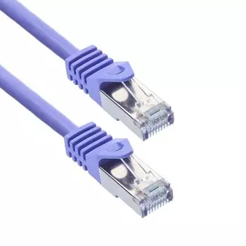 Кабель патч-корд SSTP 6a кат. 3м ACD ACD-LPS6A-30P 27AWG, CU Фиолетовй, (741883)