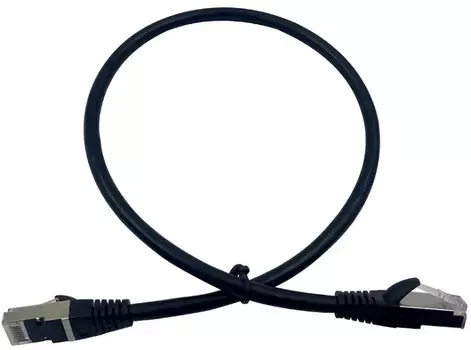 Кабель патч-корд STP 7 кат. 0.5м Buro BU-7-0.5M 4 пары CCA molded 0.5м черный RJ-45 (m)-RJ-45 (m) (1868440)