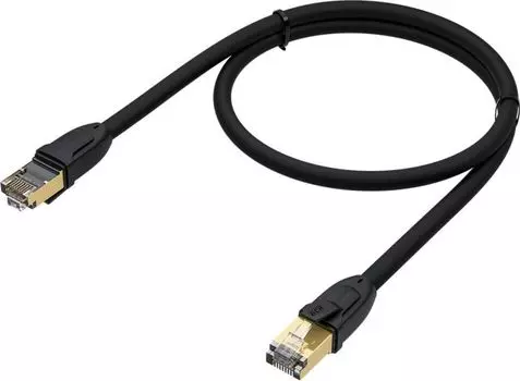 Кабель патч-корд U/FTP 6 кат. 2м GCR GCR-52549 PROF прямой, позолоч. контакты и коннектор, 25 AWG, Deluxe ethernet high speed 10 Гбит/с, RJ45, T568B