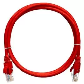 Кабель патч-корд U/UTP 5e кат. 0.15м NIKOMAX NMC-PC4UD55B-001-C-RD 2хRJ45/8P8C, T568B, Molded, 24AWG (7х0,205мм), BC (чистая медь), LSZH нг(А)-HFLTx,