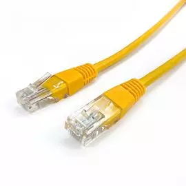 Кабель патч-корд U/UTP 5e кат. 0.5м Filum FL-U5-0.5M-Y 26AWG(7x0.16 мм), омедненный алюминий (CCA), PVC, жёлтый