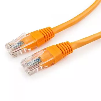 Кабель патч-корд U/UTP 5e кат. 1.5м Cablexpert PP30-1.5M/O медный, литой, многожильный (оранжевый)