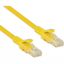 Кабель патч-корд U/UTP 5e кат. 1,5м. Exegate UTP-RJ45-RJ45-5e-1,5M-YL EX258668RUS желтый