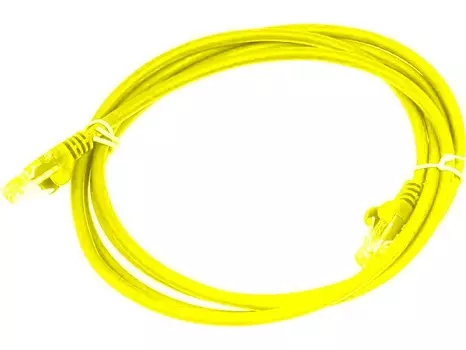 Кабель патч-корд U/UTP 5e кат. 5м. Lanmaster LAN-PC45/U5E-5.0-YL RJ45 - RJ45, 4 пары, желтый, LSZH