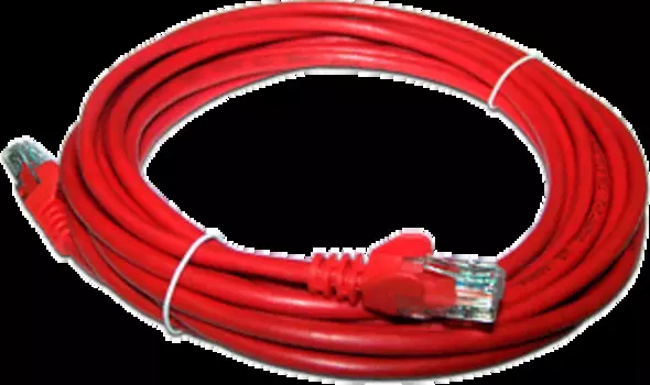 Кабель патч-корд U/UTP 5e кат. 5м. Lanmaster LAN-PC45/U5E-5.0-RD RJ45 - RJ45, 4 пары, красный, LSZH