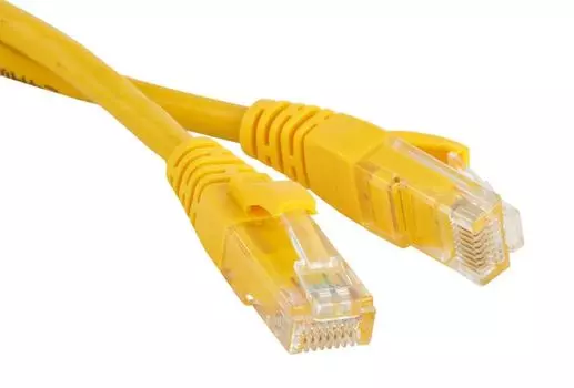 Кабель патч-корд U/UTP 5e кат. 7м. TWT TWT-45-45-7.0-YL RJ45 - RJ45, 4 пары, желтый