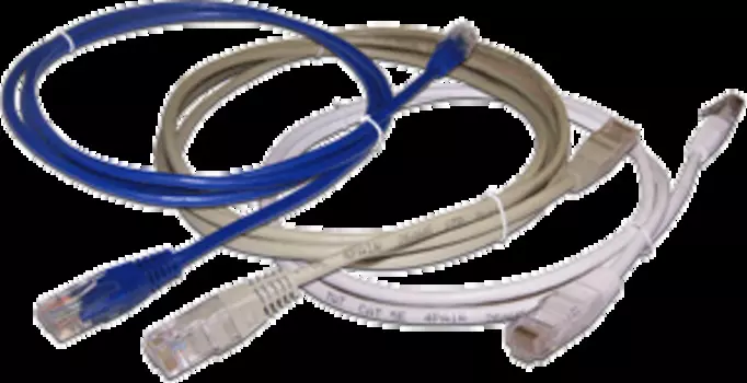 Кабель патч-корд U/UTP 5e кат. 1,5м. TWT TWT-45-45-1.5-GY серый