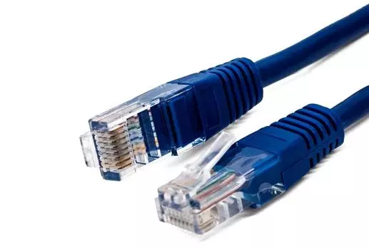 Кабель патч-корд U/UTP 5e кат. 1м Filum FL-U5-1M-BL 26AWG(7x0.16 мм), омедненный алюминий (CCA), PVC, синий