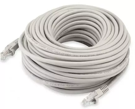 Кабель патч-корд U/UTP 5e кат. 20м Buro UTP-5E-20M-G-LSZH 4 пары серый RJ-45 (m)-RJ-45 (m) (2053021)